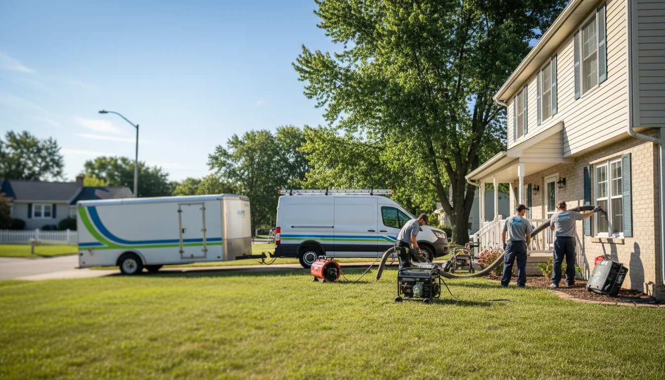 Flooded Basement Restoration And Cleanup With Repair in Dennis, KS near me